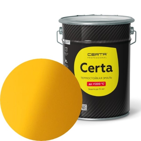 CERTA  до 400°С  желтый (~RAL 1003) 4 кг